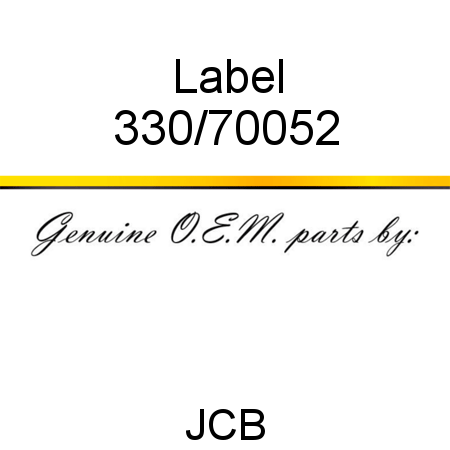 Label 330/70052
