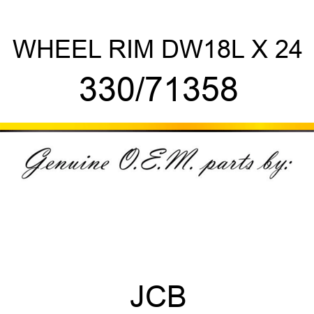 WHEEL RIM DW18L X 24 330/71358