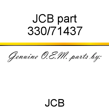 JCB part 330/71437