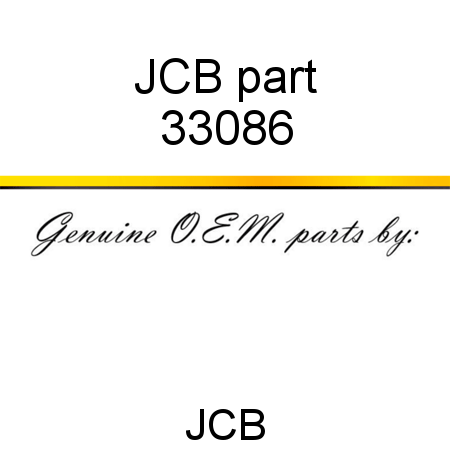 JCB part 33086