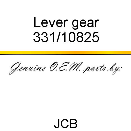 Lever, gear 331/10825