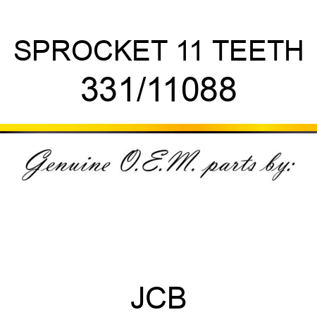 SPROCKET 11 TEETH 331/11088
