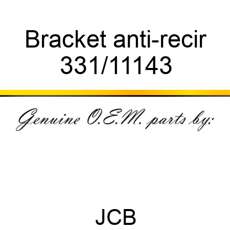 Bracket anti-recir 331/11143