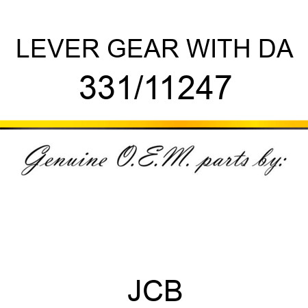 LEVER GEAR WITH DA 331/11247
