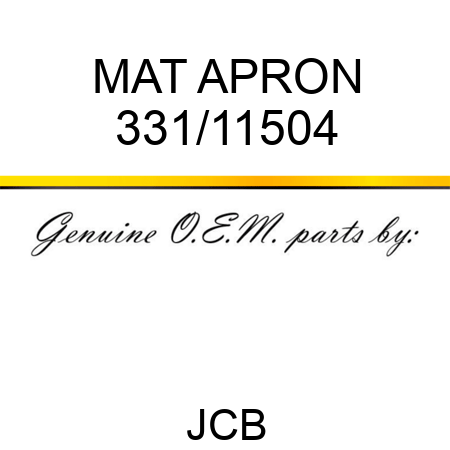 MAT APRON 331/11504