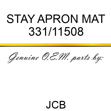 STAY APRON MAT 331/11508