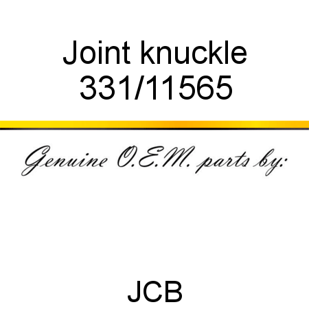 Joint, knuckle 331/11565