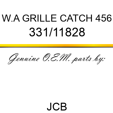 W.A GRILLE CATCH 456 331/11828