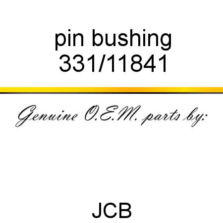 pin bushing 331/11841