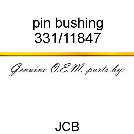pin bushing 331/11847