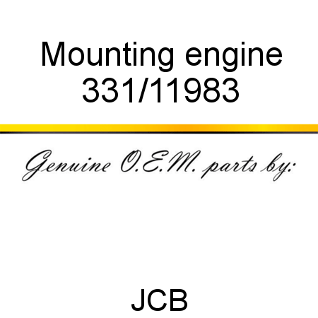 Mounting, engine 331/11983