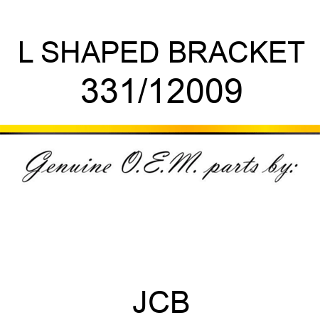 L SHAPED BRACKET 331/12009