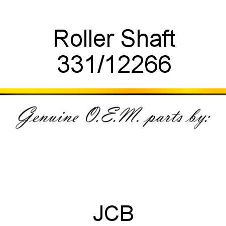 Roller Shaft 331/12266