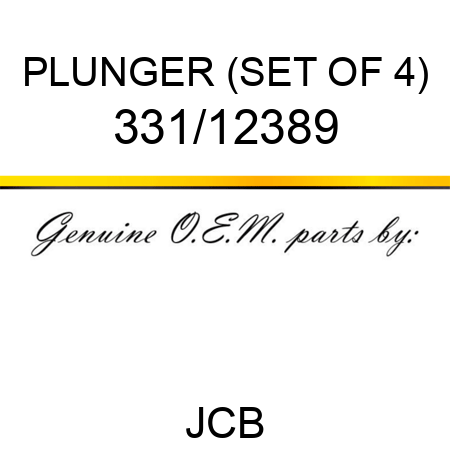 PLUNGER (SET OF 4) 331/12389