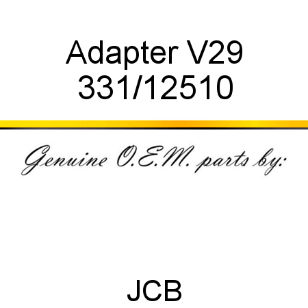 Adapter, V29 331/12510
