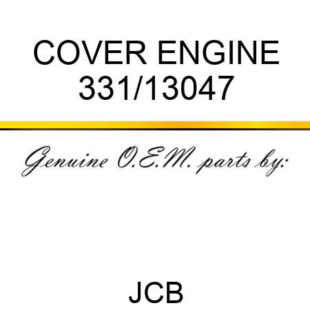COVER ENGINE 331/13047