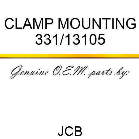 CLAMP MOUNTING 331/13105