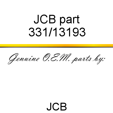JCB part 331/13193