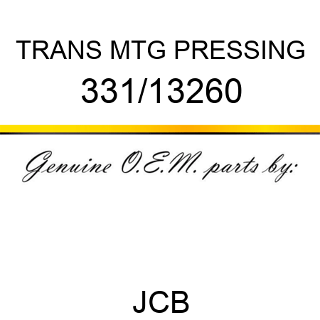 TRANS MTG PRESSING 331/13260