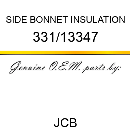 SIDE BONNET INSULATION 331/13347
