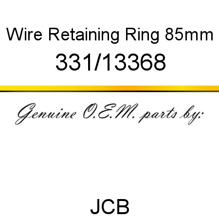 Wire, Retaining Ring, 85mm 331/13368