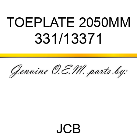 TOEPLATE, 2050MM 331/13371