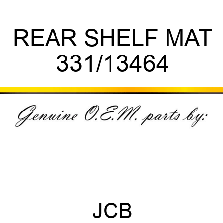 REAR SHELF MAT 331/13464
