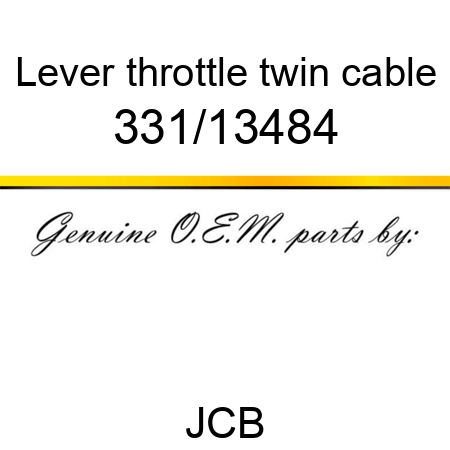 Lever, throttle, twin cable 331/13484