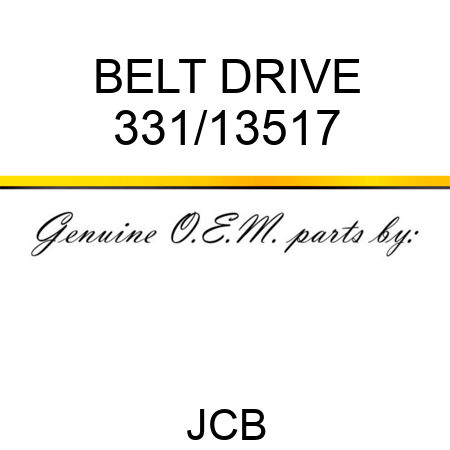 BELT DRIVE 331/13517