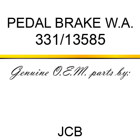 PEDAL BRAKE W.A. 331/13585
