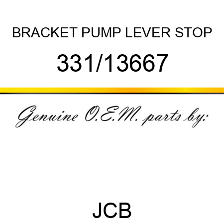BRACKET PUMP LEVER STOP 331/13667