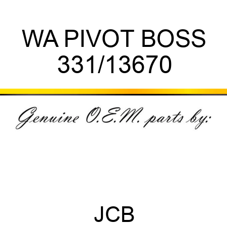 WA PIVOT BOSS 331/13670