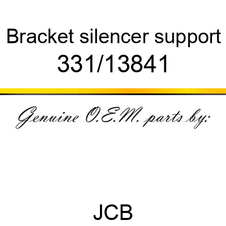 Bracket, silencer support 331/13841