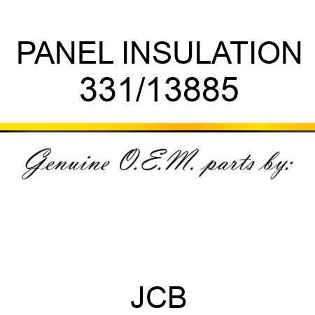 PANEL INSULATION 331/13885