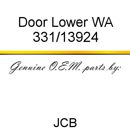 Door, Lower WA 331/13924