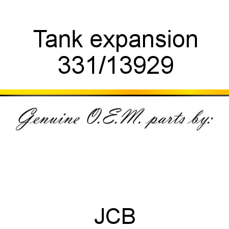 Tank, expansion 331/13929