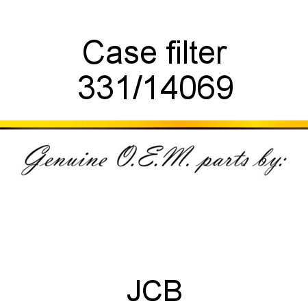 Case, filter 331/14069