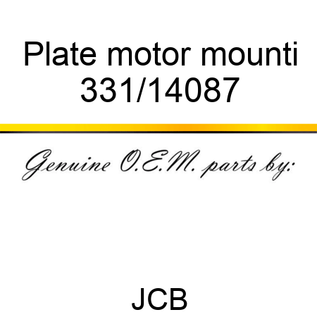 Plate motor mounti 331/14087