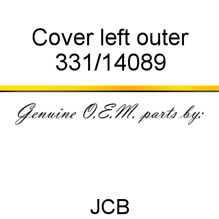 Cover, left outer 331/14089