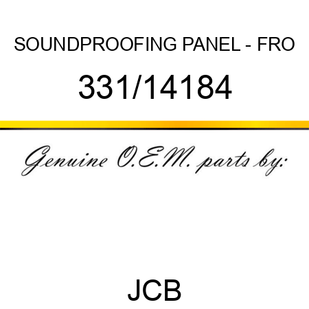 SOUNDPROOFING PANEL - FRO 331/14184
