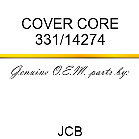 COVER CORE 331/14274