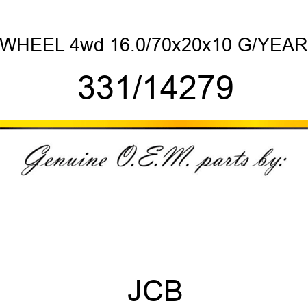 WHEEL 4wd 16.0/70x20x10 G/YEAR 331/14279