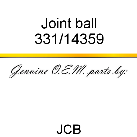 Joint, ball 331/14359