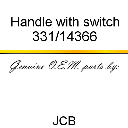 Handle, with switch 331/14366