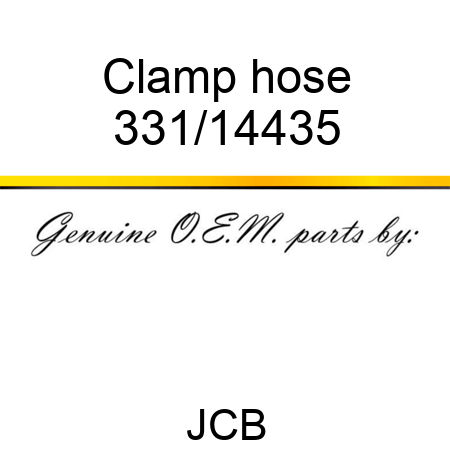 Clamp hose 331/14435
