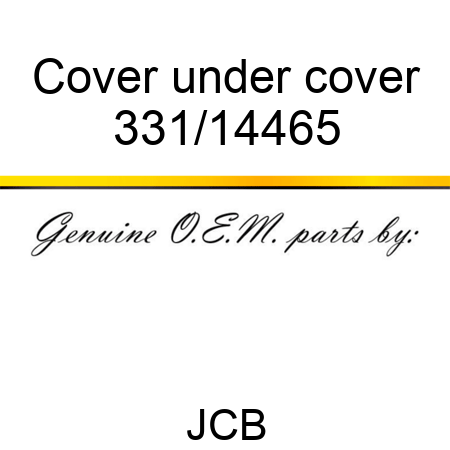 Cover under cover 331/14465