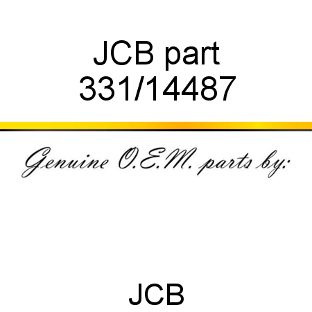 JCB part 331/14487