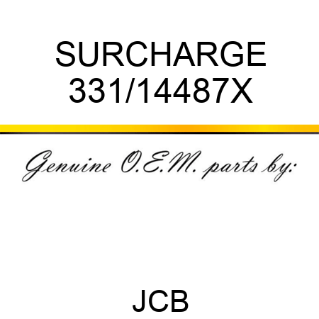 SURCHARGE 331/14487X