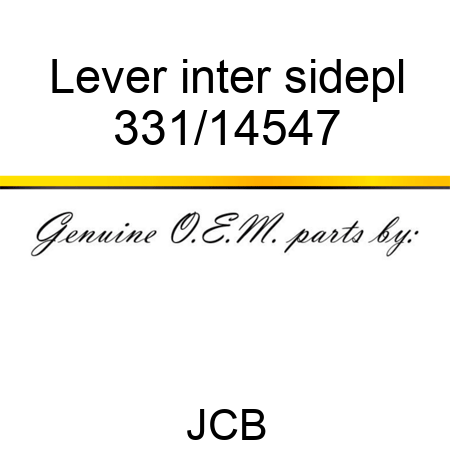 Lever inter sidepl 331/14547