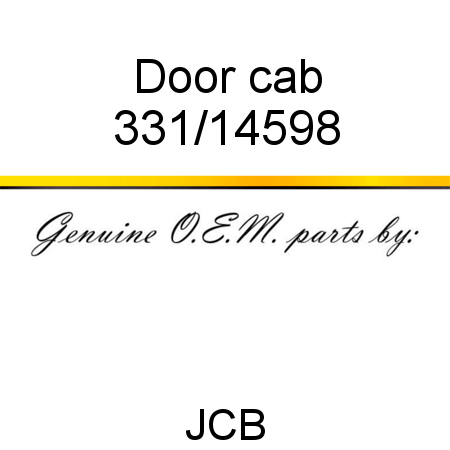 Door, cab 331/14598